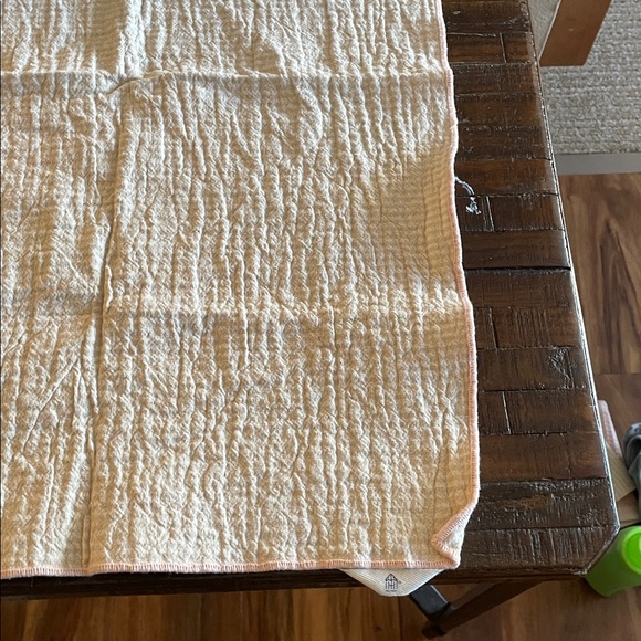 Hearth & Hand Cream Towel with Pink Trim - Picture 10 of 10